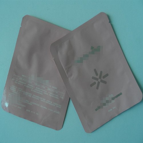 Aluminum Foil Lamination 3 Sides Seal Bag For Mask Facial Packaging
